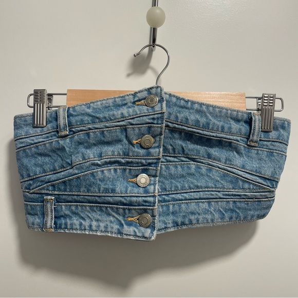 Denim tube top - Picture 1 of 3